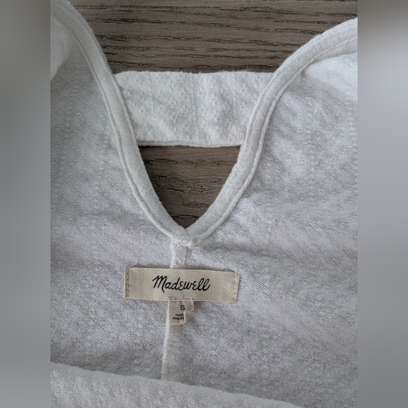 Madewell White Sleeveless Tank Top Small - Picture 2 of 4